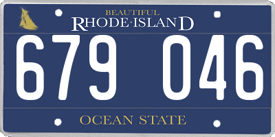 RI license plate 679046