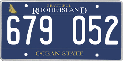 RI license plate 679052