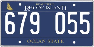 RI license plate 679055