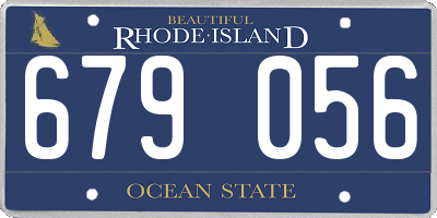 RI license plate 679056