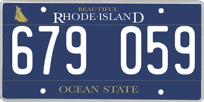 RI license plate 679059
