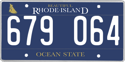 RI license plate 679064