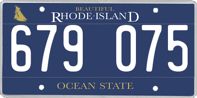 RI license plate 679075