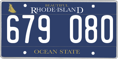 RI license plate 679080