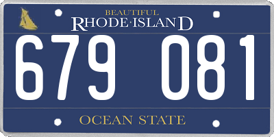 RI license plate 679081