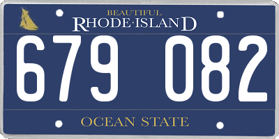 RI license plate 679082