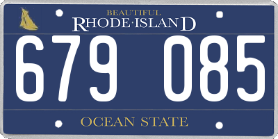 RI license plate 679085