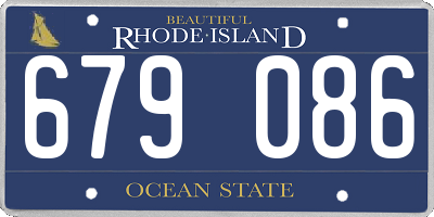 RI license plate 679086