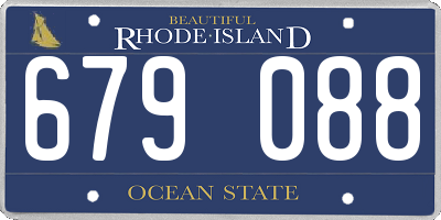 RI license plate 679088