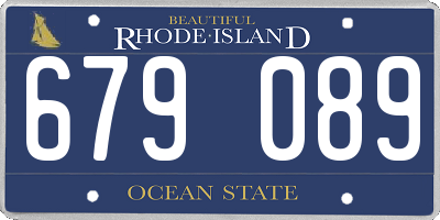 RI license plate 679089