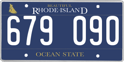 RI license plate 679090