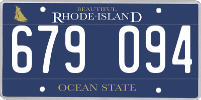 RI license plate 679094