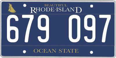 RI license plate 679097