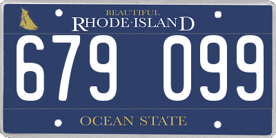 RI license plate 679099