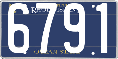 RI license plate 6791