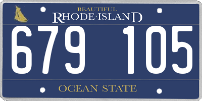 RI license plate 679105