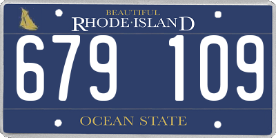 RI license plate 679109