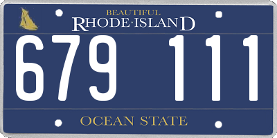 RI license plate 679111
