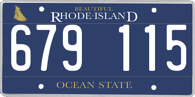 RI license plate 679115