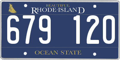 RI license plate 679120
