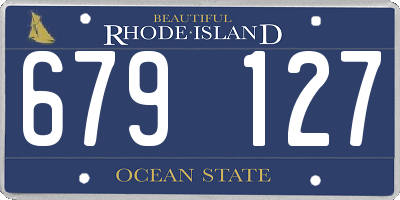 RI license plate 679127