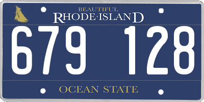 RI license plate 679128