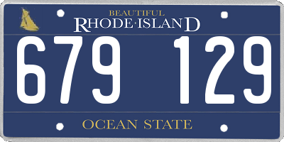 RI license plate 679129
