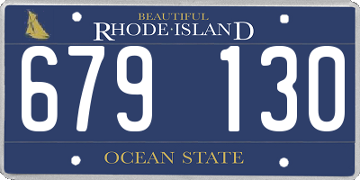 RI license plate 679130