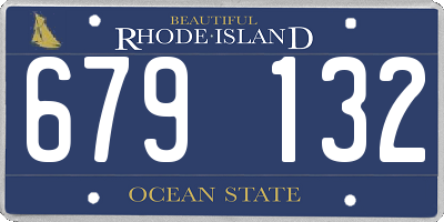 RI license plate 679132