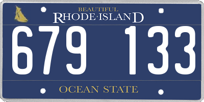 RI license plate 679133