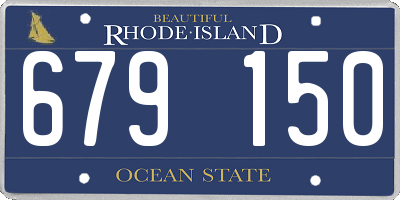 RI license plate 679150