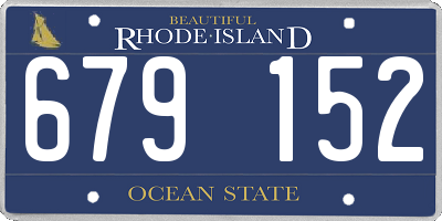 RI license plate 679152