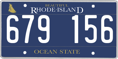 RI license plate 679156