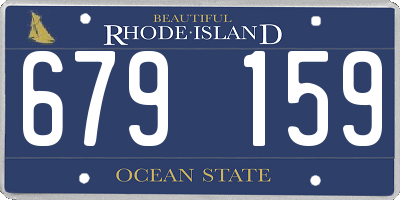 RI license plate 679159