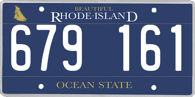 RI license plate 679161