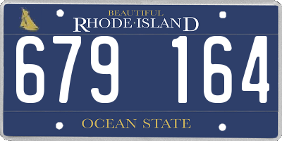 RI license plate 679164