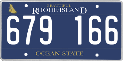 RI license plate 679166
