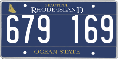 RI license plate 679169