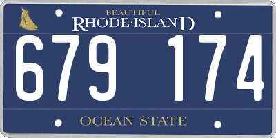 RI license plate 679174