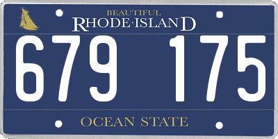 RI license plate 679175