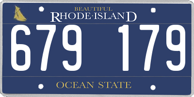 RI license plate 679179