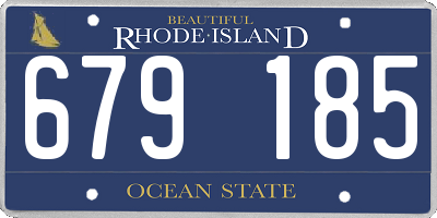 RI license plate 679185