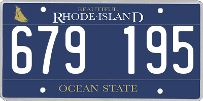 RI license plate 679195
