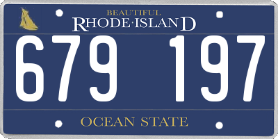 RI license plate 679197