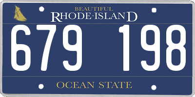 RI license plate 679198