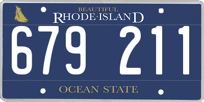 RI license plate 679211