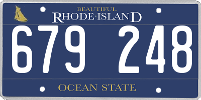 RI license plate 679248