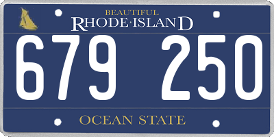 RI license plate 679250