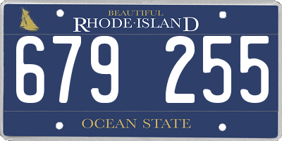 RI license plate 679255
