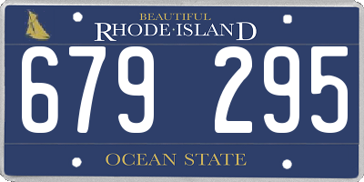RI license plate 679295